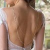 Rhinestone Water Drop Back Chain Simple Wedding Dress Formal Dress Accessories