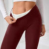 Women's autumn and winter high waisted leggings, warm pants, yoga pants