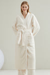 Couple pajamas flannel casual European and American loose bathrobe nightgown