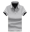 Mens Stand Collar Polo Shirt