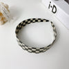 Cellulose Acetate Sheet Hair Accessories Plaid Headband For Women