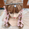 Bridal Hair Accessories Full Diamond Water Drop Forehead  Collar