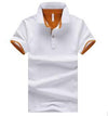 Mens Stand Collar Polo Shirt