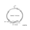 RINHOO 925 Jewelry Silver Color Bracelet s For Women Bracelet Fashion Wedding Banquet Bracelet S & Bangles Valentine''s Day Gift