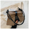 Cute Bowknot Bag Women Fashion Plaid