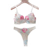 Bow Flower Embroidered Underwear Women