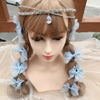 Bridal Hair Accessories Full Diamond Water Drop Forehead  Collar