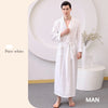 Thin satin bathrobe with quick drying water absorption for couples women's long and plus size yukata for men