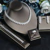 Bridal Jewelry Wedding Formal Dress Accessories Zircon Four-piece Set