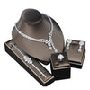 The Dinner Party Formal Dress Accessories 3A Necklace Earrings Four-piece Set