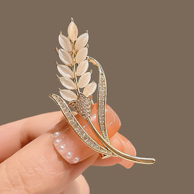 Brooch Wheat Corsage Wardrobe Malfunction Proof Pin Accessories