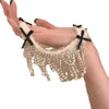 Bowknot Furry Zircon Tassel Necklace Formal Dress Accessories Clavicle Lady