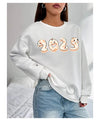 Women Basic Casual Pullover Spring Autumn Long Sleeve 2025 Snake Printed Round Neck